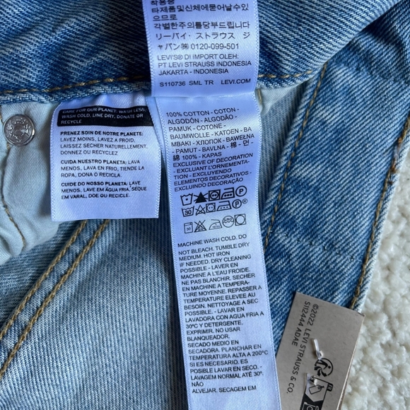 NWT Levi's 501 High Rise Mid Thigh Shorts Size 30 - Picture 9 of 10